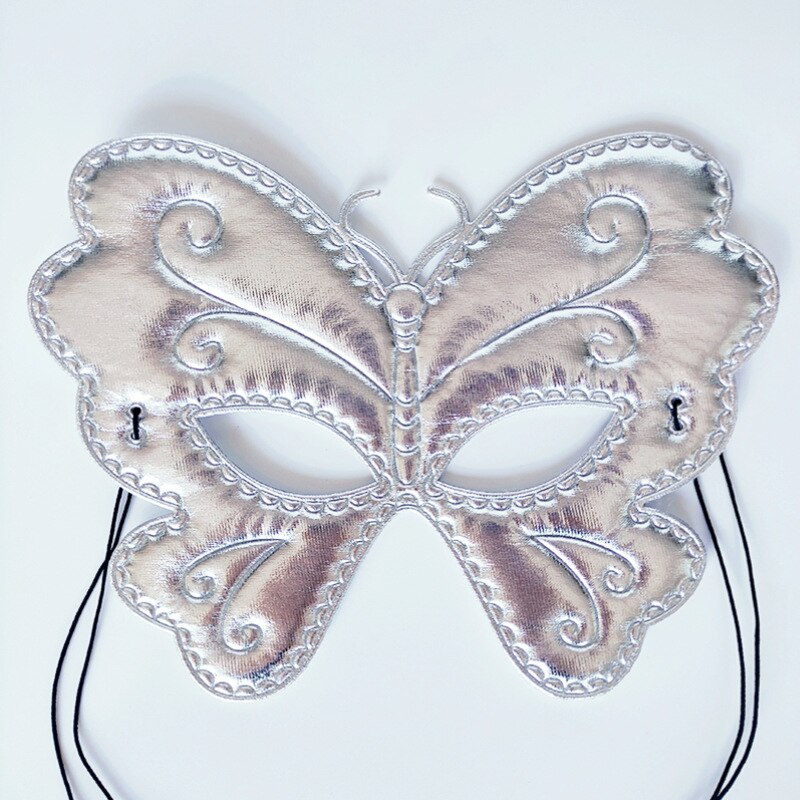 10pcs Women's Butterfly Mask Costume Accessory Halloween Party Cute Dress Up Black Silver Red Gold Easter