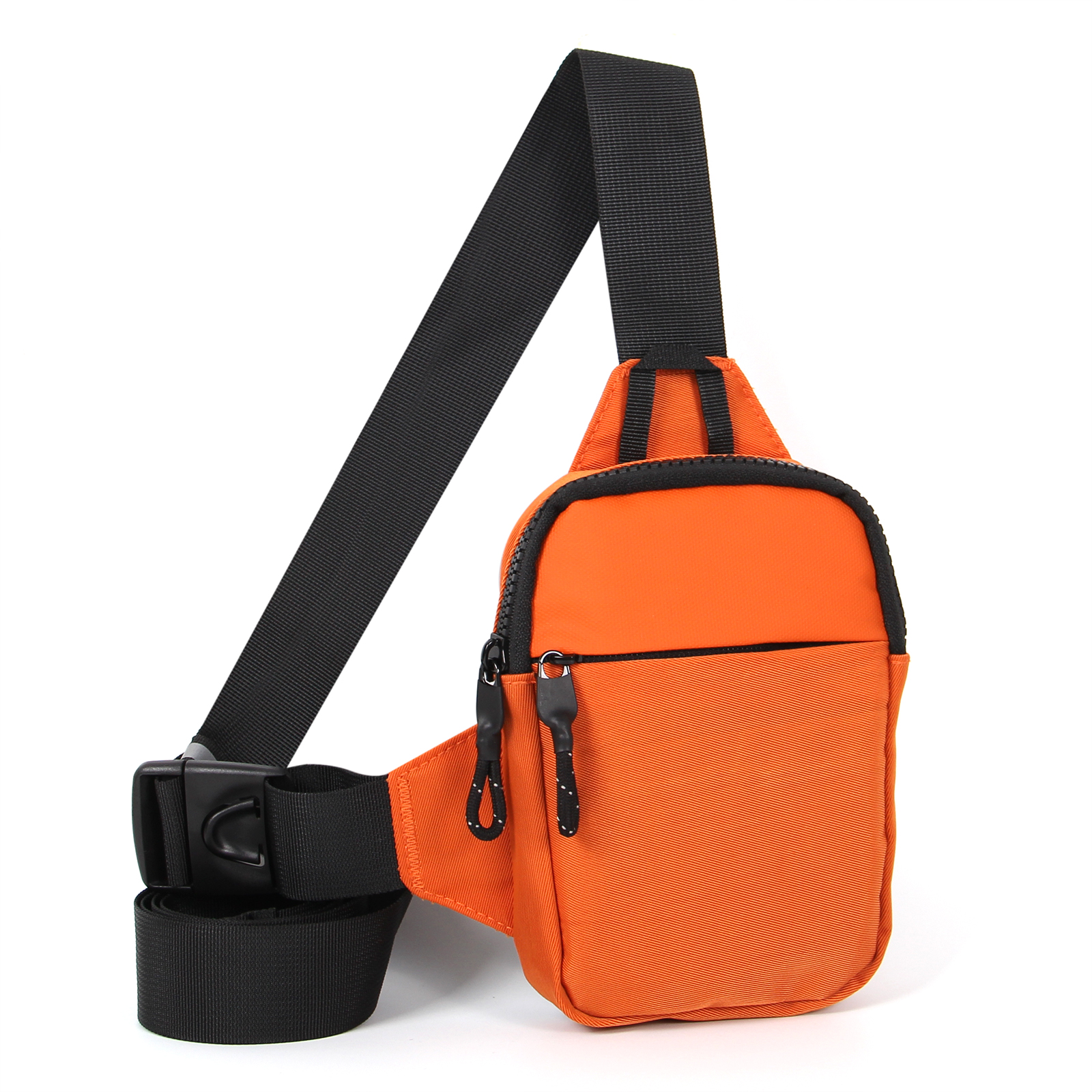 sportborsttas Ultrakleine mobiele telefoon Messenger Bag Heuptas Multifunctionele handbagage voor heren: M / Oranje
