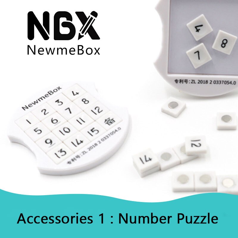 Nbx multifunktionelt elektronisk ur og iq puslespil plastik hjerne teaser puslespil numre til childr newmebox tilbehør