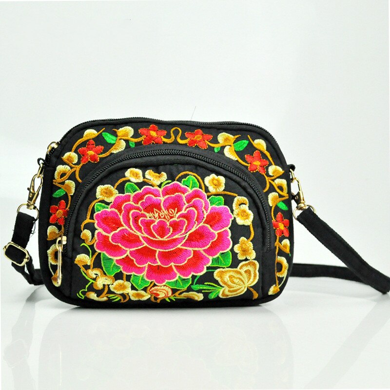 Retro Vintage Embroidery Boho Tote Messenger National Style Ethnic Shoulder Bag Tassel Tote Messenger Bag Hippie Crossbody: 6