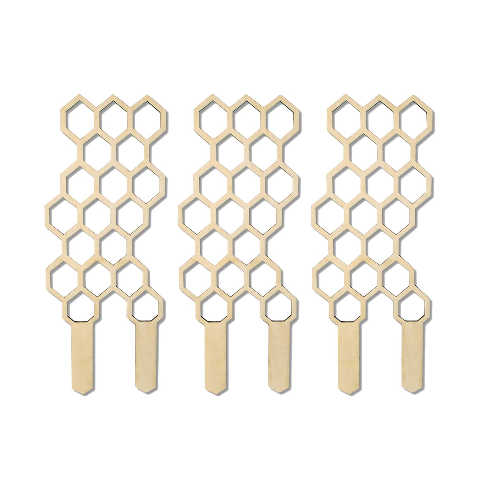 3PCS Small Trellis for Potted Plants Plants Climbing Trellis Wooden Support Pole Garden Plant Trellis Grill for Potted Plants