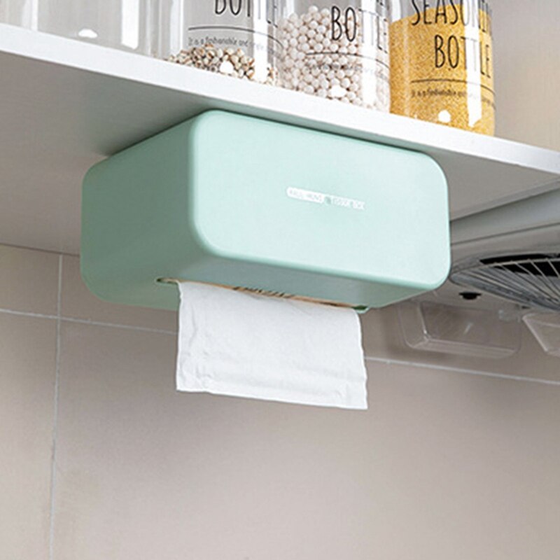 Nordisk stil under skapdør jern kunst silkepapirholder kjøkkenpapir hengende dispenser støtte kjøkken baderomsforsyninger: Gr