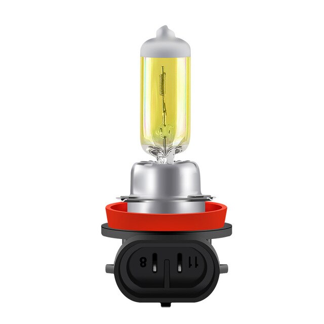 2pcs 55W 12V 2800K Yellow Halogen Bulbs H1 H3 H4 H7 H8 H9 H11 HB3 HB4 Fog Lights 1500LM Car Headlight: H11