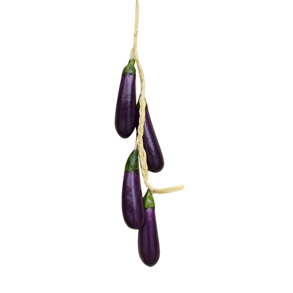 Kunstmatige Fruit Schuim Groente Maïs Peper Knoflook Opknoping Photo Prop Home Decor: Eggplant