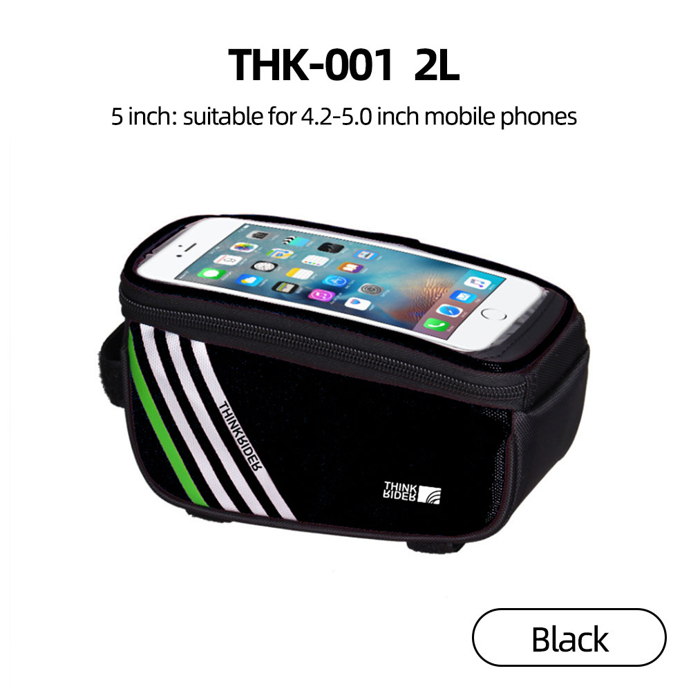 ThinkRider Fahrrad Tasche 2L Rahmen Vorne Rohr Radfahren Tasche Fahrrad Wasserdichte Telefon fallen Halfter 7 Zoll Touchscreen Tasche Zubehör