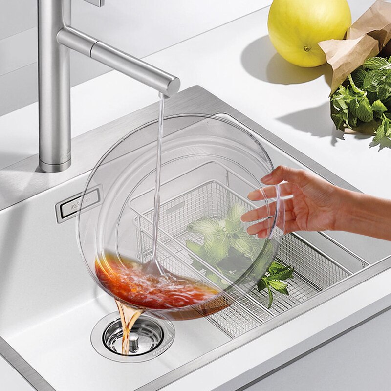 Retractable Storage Tray Double Layer Kitchen Storage Container Kitchen Accessory Plastic Rotating Tray Space-saving Spice Rack