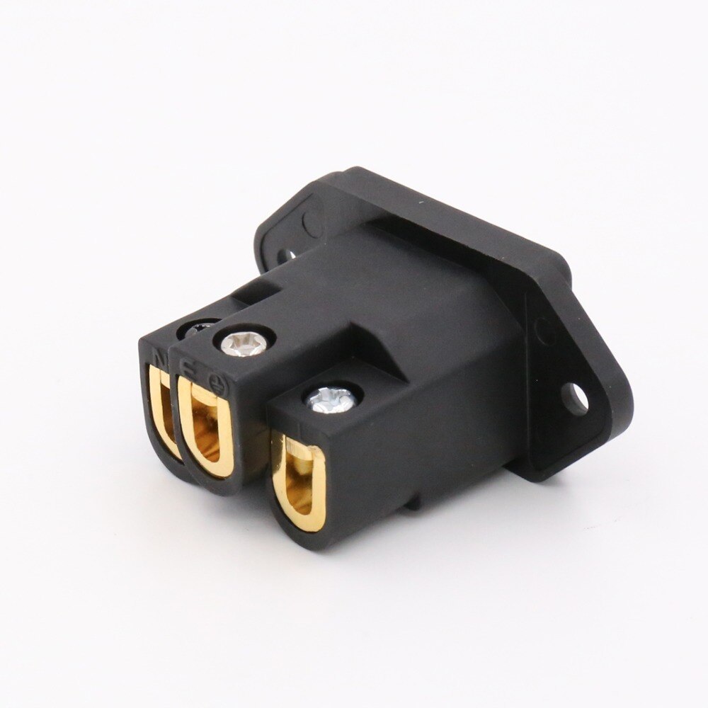Viborg VI06BG Pure Copper Gold plated Power Socket Pure Red Copper Audio Grade IEC Inlet Socket 1 order