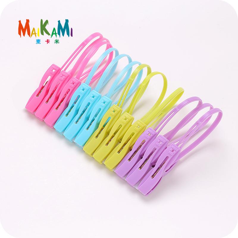MAIKAMI 12pcs Clothes Pegs Clip For Coat Pants Laundry Drying Hanger Rack Folder Washing Accessories Novelty Household