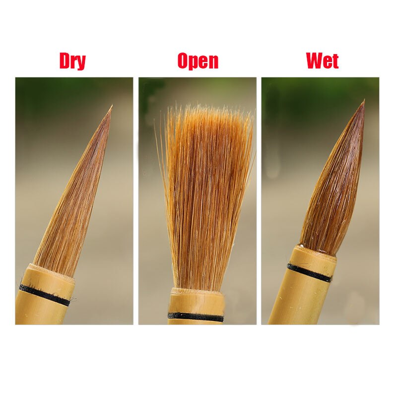 1piece Zhou Hu Chen Weasel hair Chinese Calligraphy Writing Brush Chinese Landscape painting Brush Pen Chinese Study Supplies