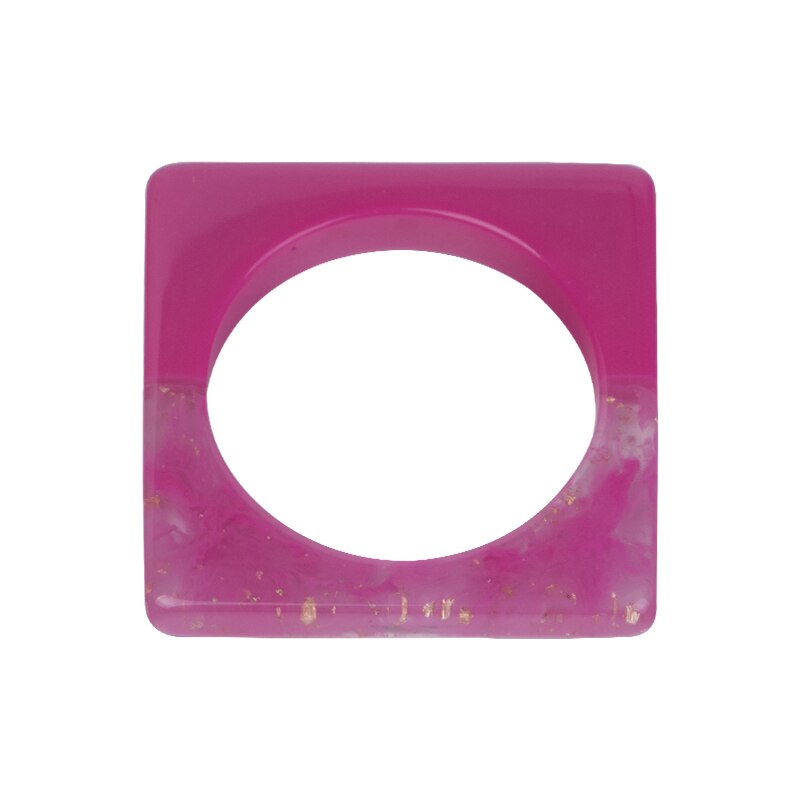 Pulseira vintage de resina, bracelete quadrado para mulheres, joias da moda, acrílico, geométrica, grande, para festa, pulseira para meninas: color-3