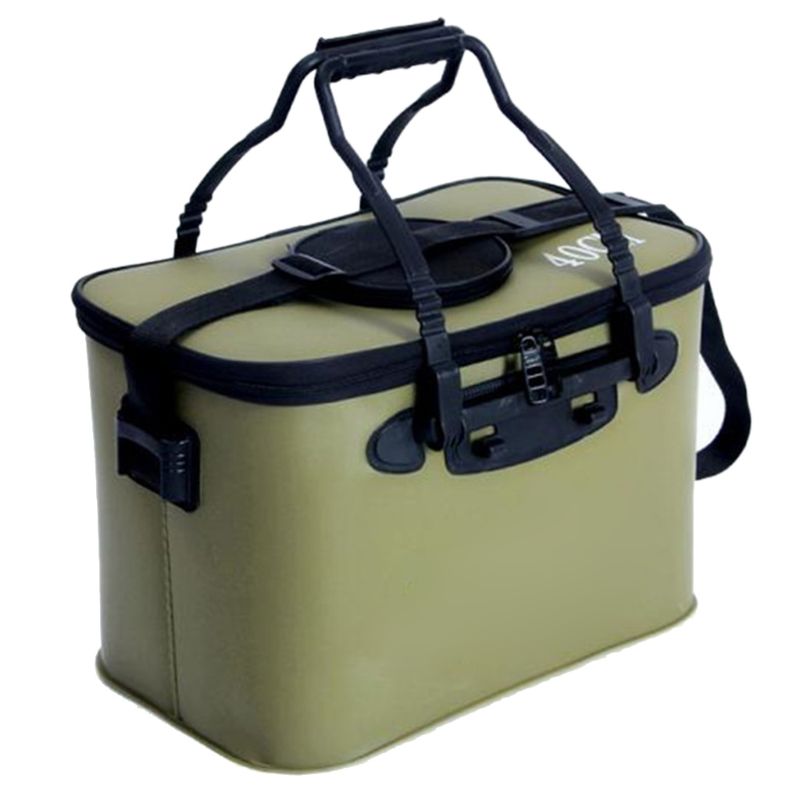 Live Fish Bucket Fishing Box EVA Outdoor Fishing Gear Large Portable with Handle Waterproof Folding Buckets W0YB