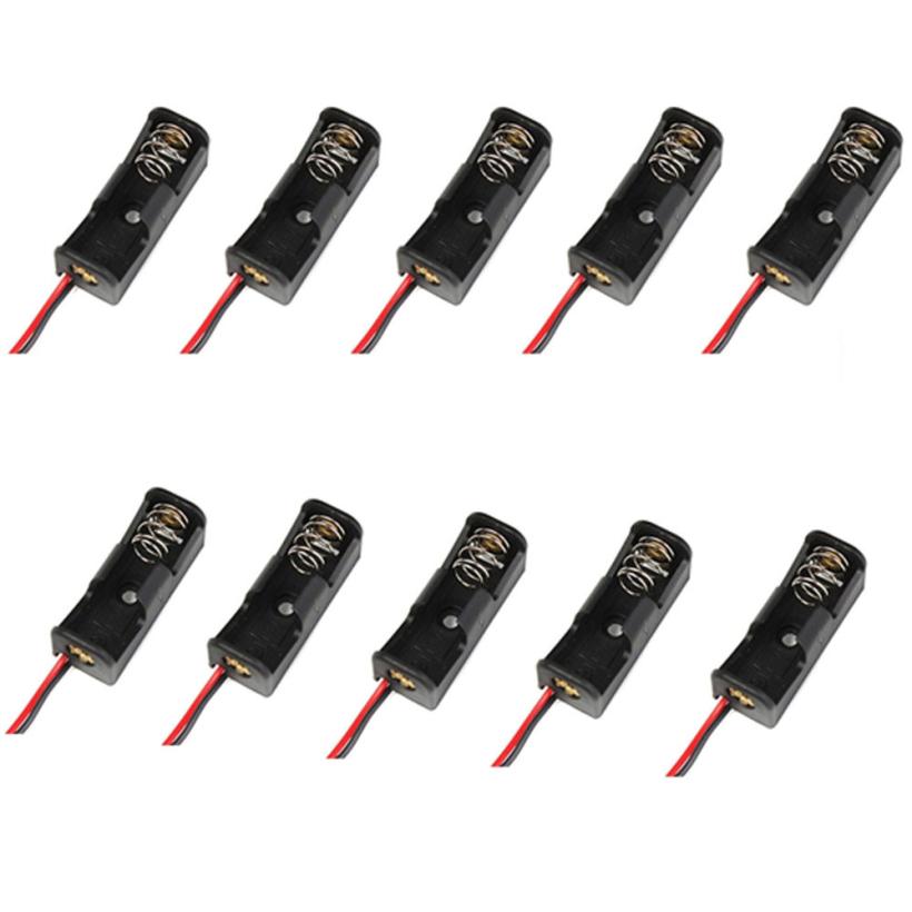 Omeshin 10 STKS 23A/A23 Batterij 12 V Clip Holder Box Case Black 18Jan23