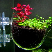 Aquarium decoratie Opknoping aquarium Mini Kristallen Glazen Pot Polka Water gepot planten cilinder cup aquarium accessoires