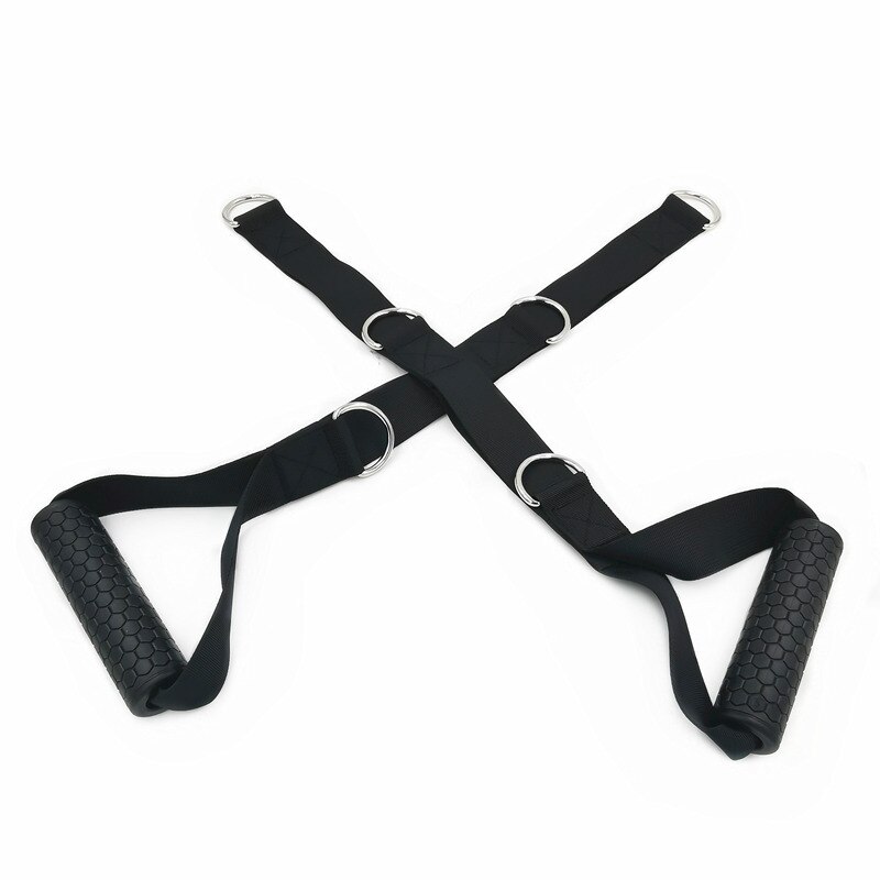 Sports Fitness Resistance Bands Tricep Rope Handle Cable Crossover Gym Machine Attachment Resistance For Fitness Body Building: E