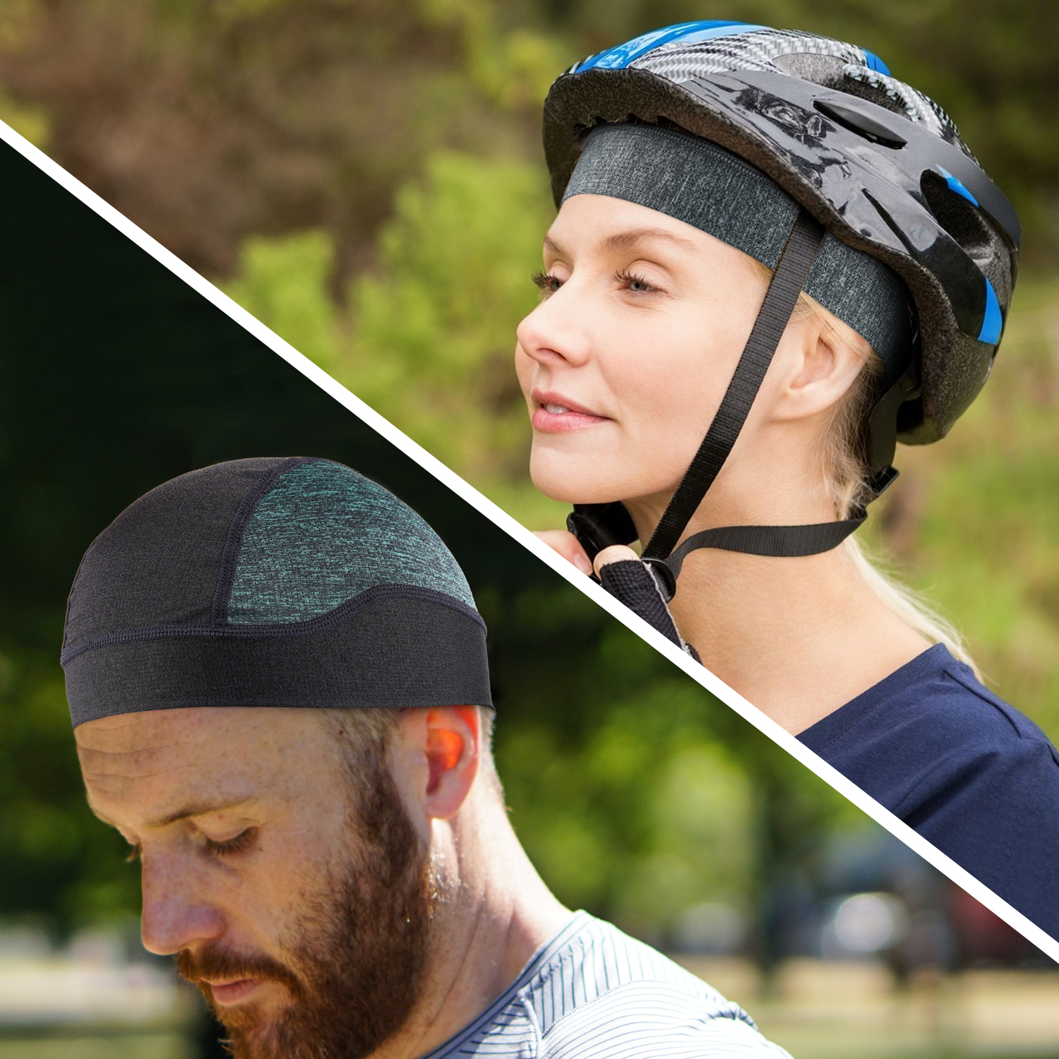 Bonnets de sport respirants d&#39;été, doublure de casque, Bonnet d&#39;extérieur, maille fine, extensible, chapeau de soleil à séchage rapide pour casquette hommes et femmes