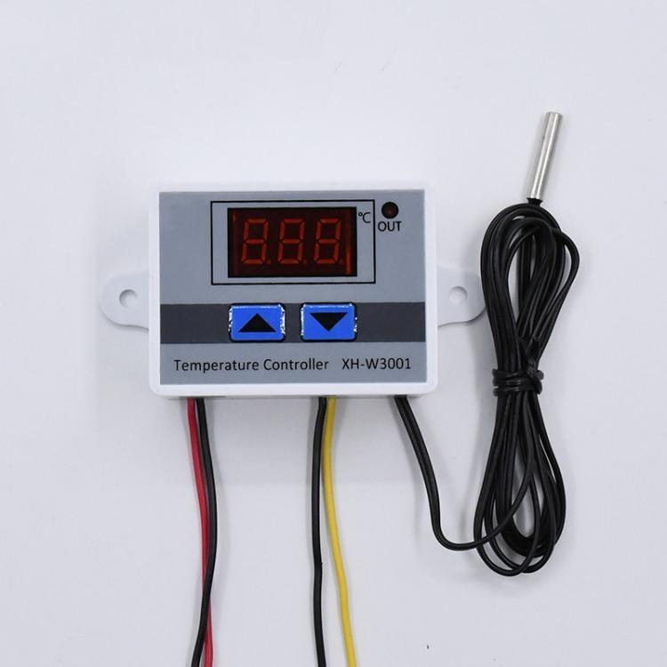 12V/ 24V/ 110V /220V W3001 Digital LED Temperature Controller 10A Thermostat Control Switch Probe XH-W3001