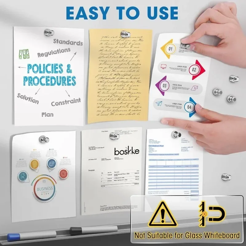 1/20Pcs Metal Strong Magnetic Pushpins Small Magnets Whiteboard Fridge Thumbtack Map Magnets Push Pins for Office School