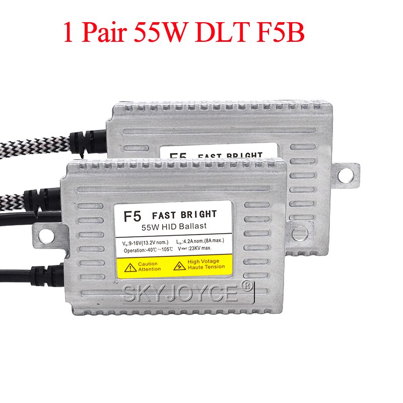 DLT F5 55W Fast Bright Xenon HID Ballast Quick Start Slim Digital Ballast Reactor For Car HID Xenon Headlight Bulb Kit 12V 55W