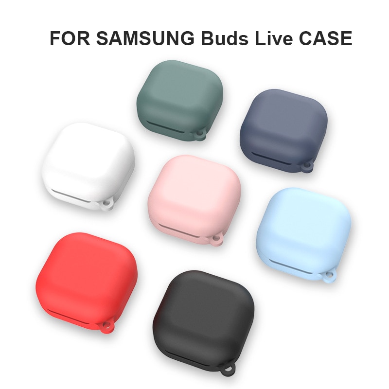 Voor Samsung Galaxy Knoppen Live Siliconen Case Beschermende Candy Kleur Oortelefoon Case Voor Samsung Galaxy Knoppen Live Headset Accessoires
