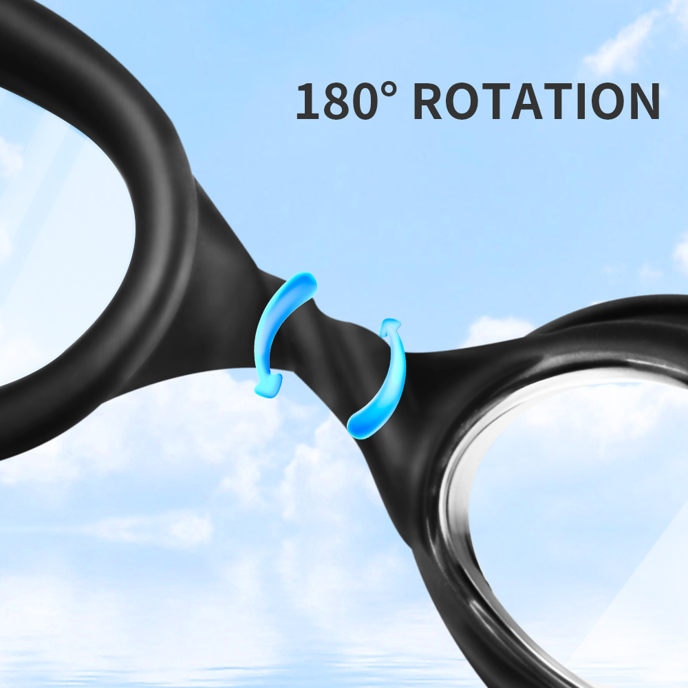 Zwembril Cap Volwassen HD Anti-condens Zwembril Set Waterdichte siliconen zwembril Anti-UV zwembril