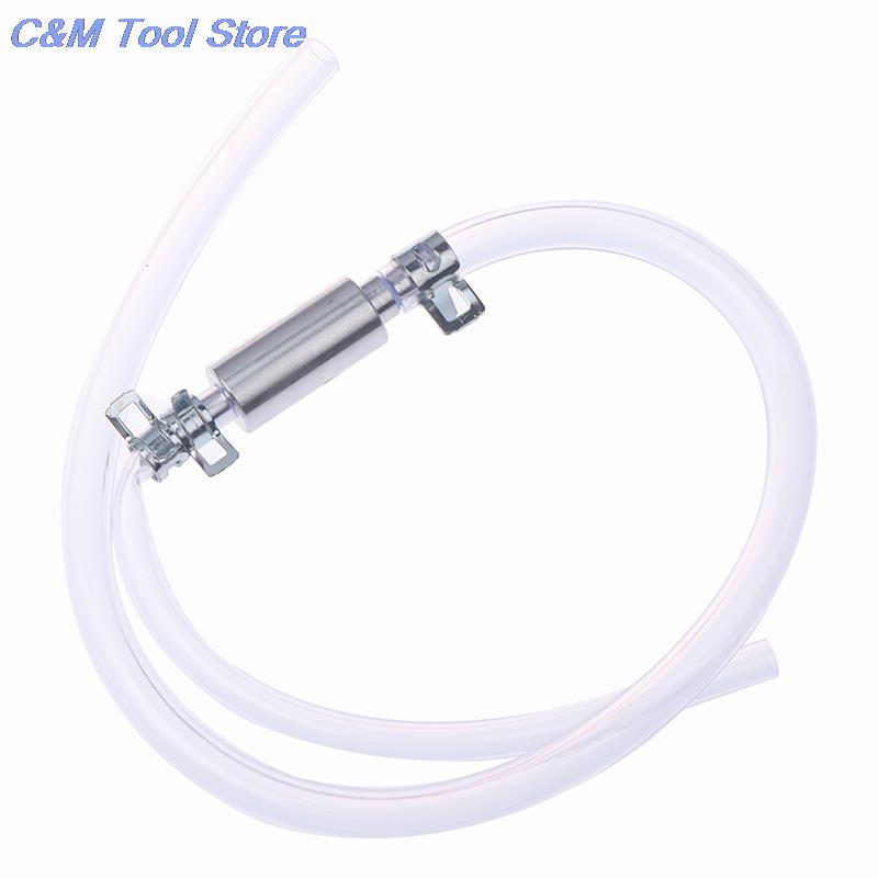Aluminium Rubber Clutch Brake Bleeder Hose One Way Valve Tube Bleeding Tool Kit Motorcycle Car Accessories Universal