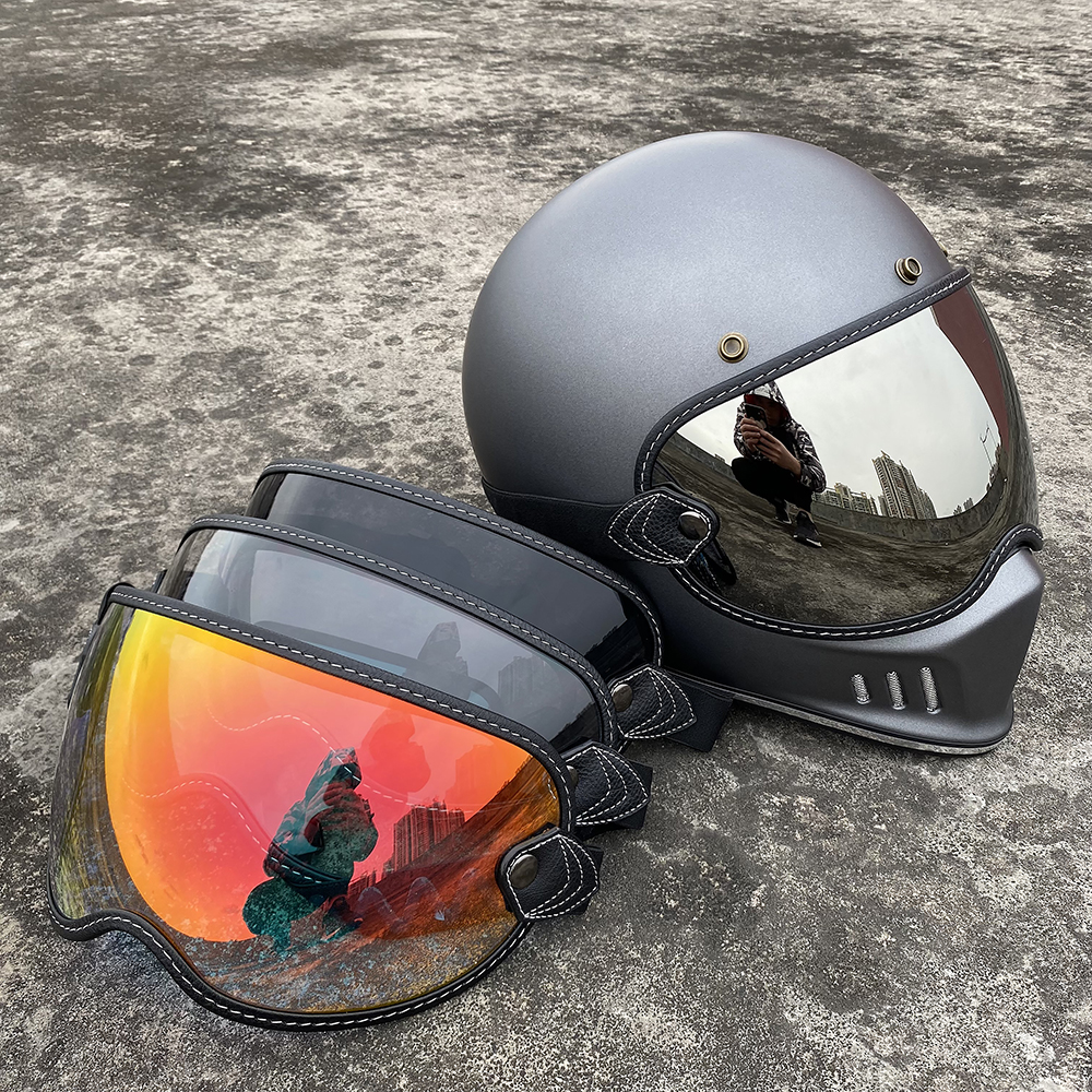 Lente de visera de burbuja para casco de motocicleta, accesorio de gran tamaño compatible con SHOEI EX Zero MOTO3 BULL