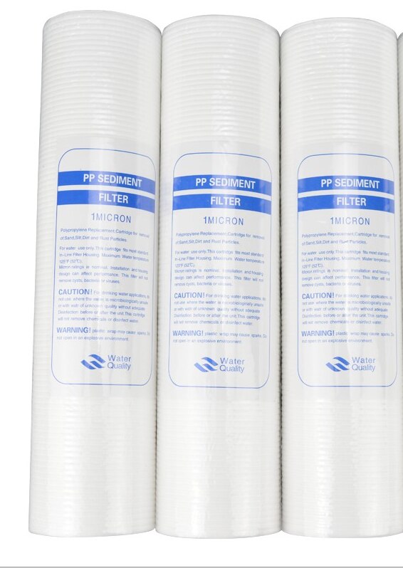 Real Haushalt Wasser Sediment Polypropylen Filter 10 &quot;1 Mikron Pp Wasser Ersatz Patrone Freies 3 teile/los