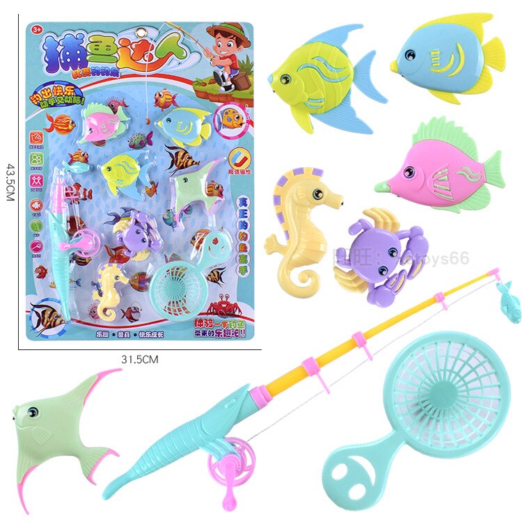 Stijl Board Niveau [Primus Vissen Paradise] Speelhuis Zomer Strand Spel Speelgoed Set: 52907 New Style Big Board Macarons Fishing Daren Set Fishing Fishing Rod Contraction