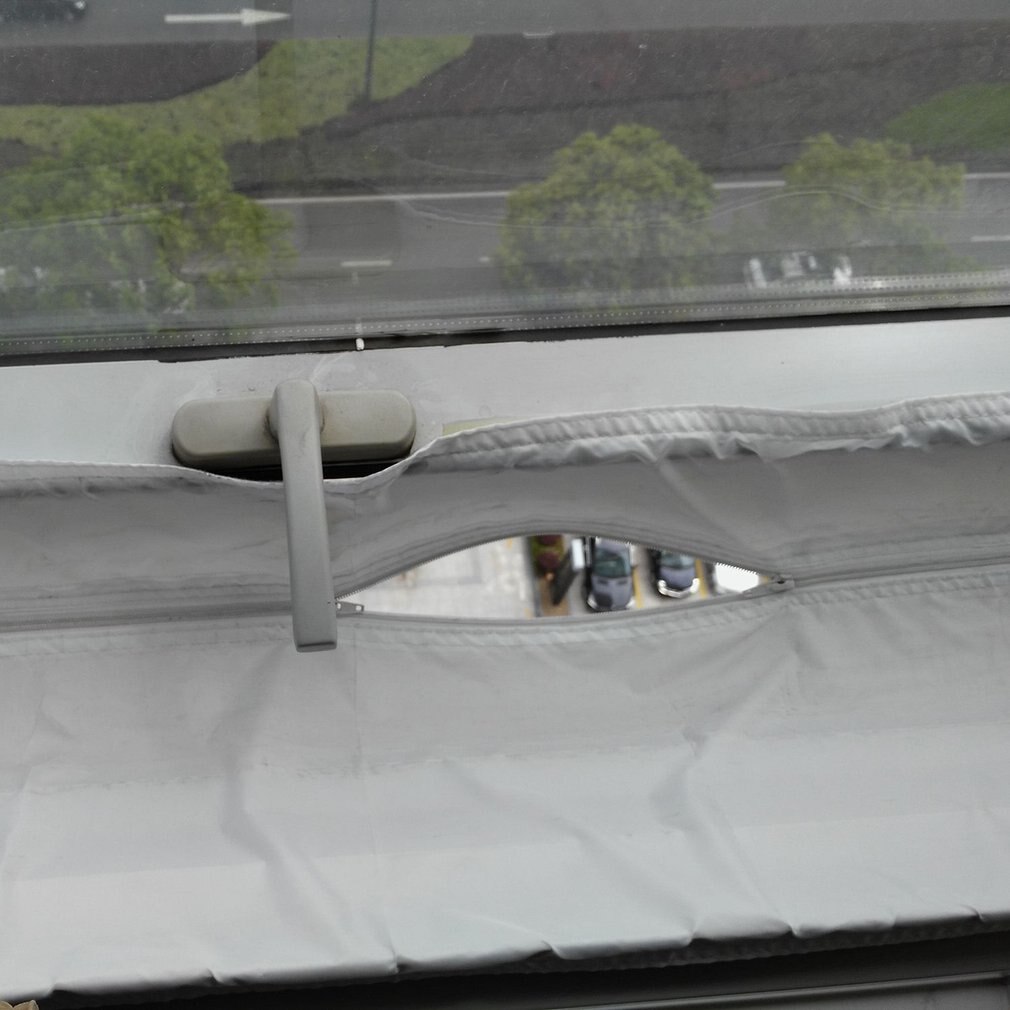 Luftlås vinduesforseglingsplade 400cm bærbar fleksibel klud forseglingsplade blød klud til mobile klimaanlæg