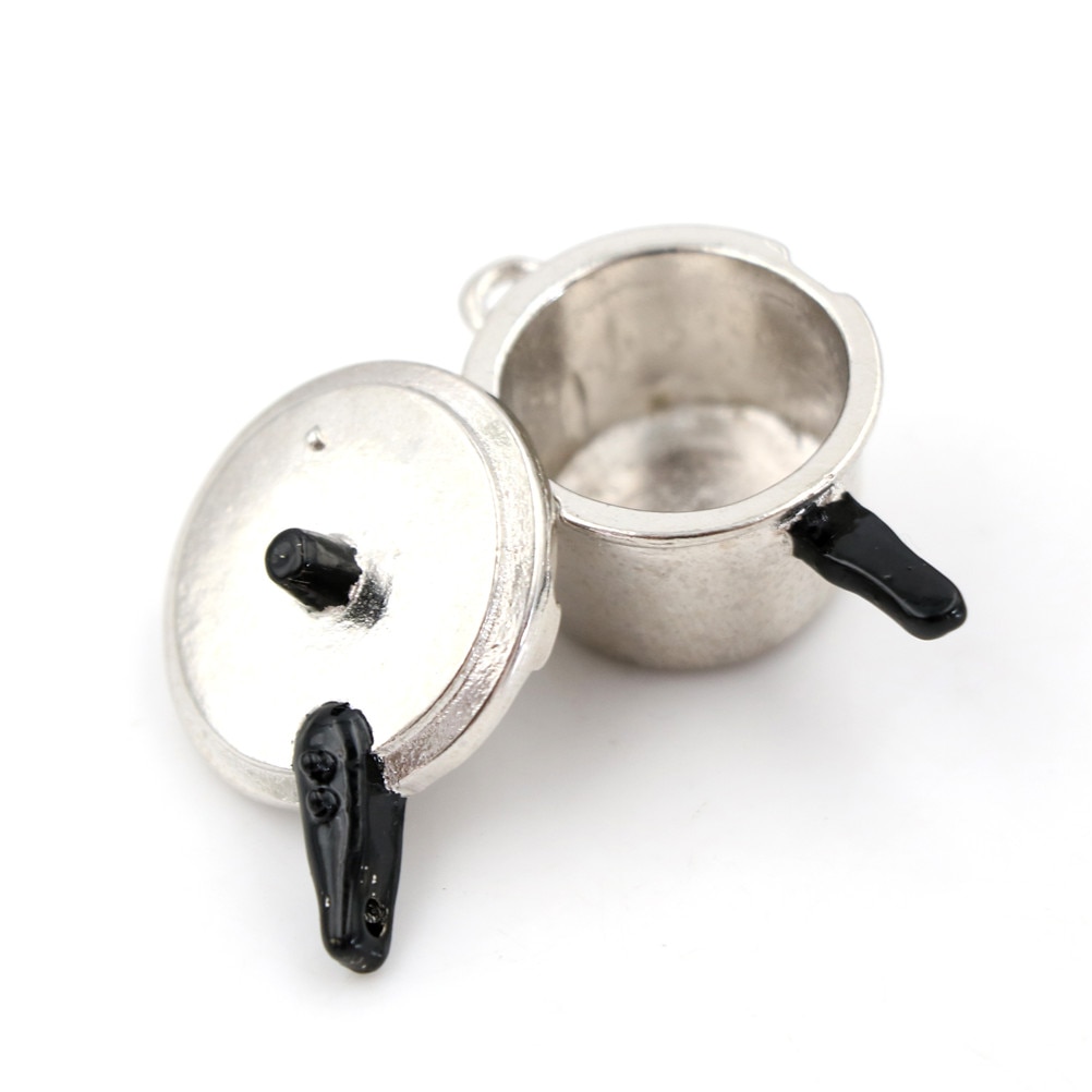 Cooking Utensil Pressure Cooker Autoclave Toy Simulation Kitchen Tools 1:12 Scale Dollhouse Miniature Kitchen