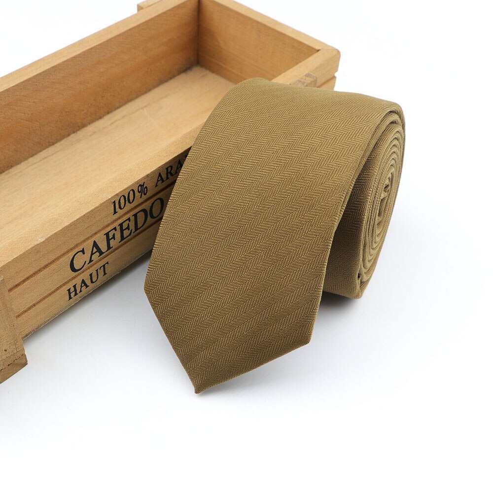 Cravate à carreaux en laine et coton pour homme, vêtement de loisirs, couleur foncée, couleur unie, idéal pour les affaires