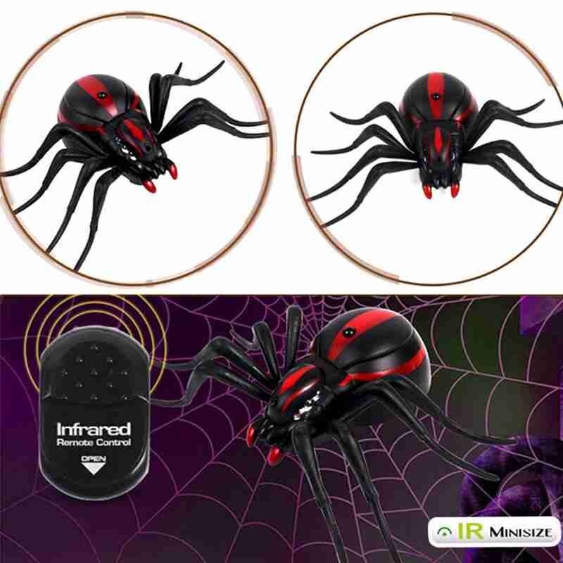 Cockroach Spider Ant Prank Jokes Infrared RC Remote Control Animal Insect Toy Kit for Child Kids Adults for Boys Pet Cat Dog