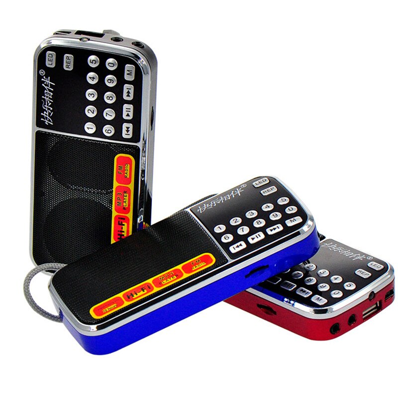 Card Radio For The Elderly L-088 Multifunctional Mini Portable Radio Support Radio/USB/TF Card/AUX/Headphone