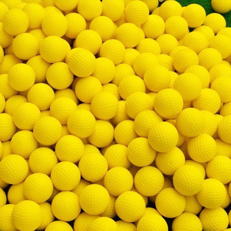 Balles de Golf en éponge en polyuréthane souple jaune sans danger pour les meubles pour enfants