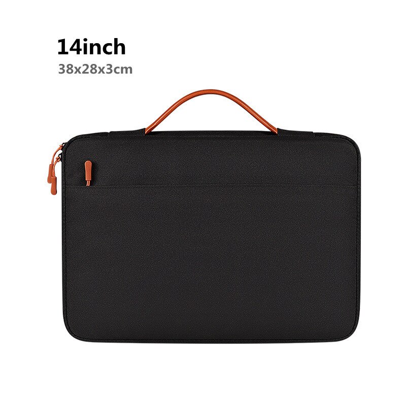 Geschäft Tote Tablette Tasche Tragbare 13/14/15 zoll Laptop Büro Dokument Notizbuch Tasche Für Frauen Männer Aktentasche Zubehör Artikel: Schwarz 14Zoll