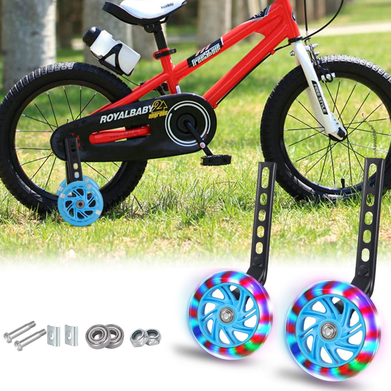 2PCS Children's Bicycle Balance Auxiliary Wheels 12-20 Inch Kids Bicycle Stabilizer Kit Children Bike Practice Auxiliary Wheels