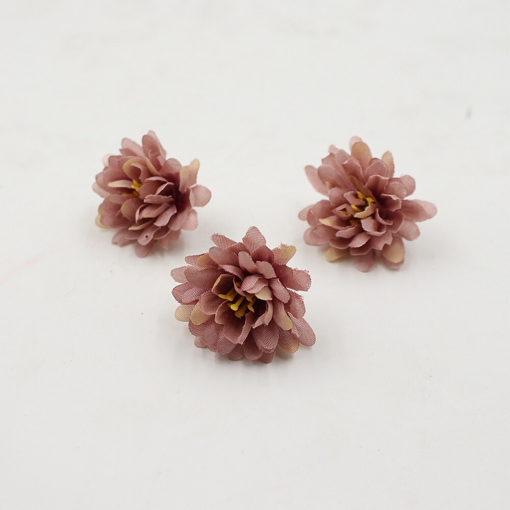 20 st 3cm sidenkonstgjord blomma nejlika blomhuvud flerfärgad valfri bröllopsscen heminredning gör-det-själv blommig: Ljuslila