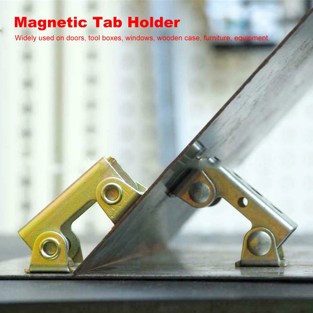 Magnetic Tab Holder V-Shape Magnetic Welding Clamps Holder Suspender Fixture Adjustable Magnetic Tab Holder Clip