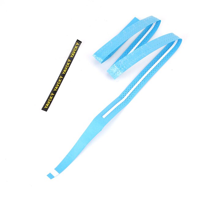 Racchetta antiscivolo portatile su impugnature Tennis Badminton canne Sport palestra antiscivolo assorbimento racchetta impugnatura nastro Overgrip: Light blue