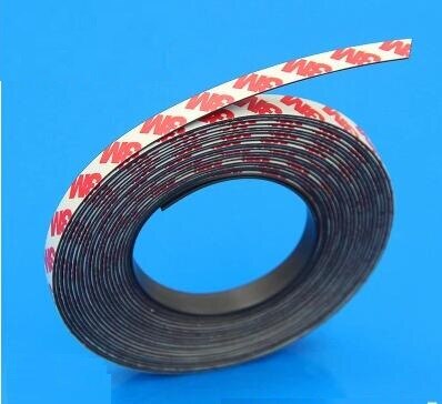 10 Meters zelfklevende Flexibele Magnetische Strip 3 M Rubber Magneet Tape breedte 10mm dikte 1mm 10*1