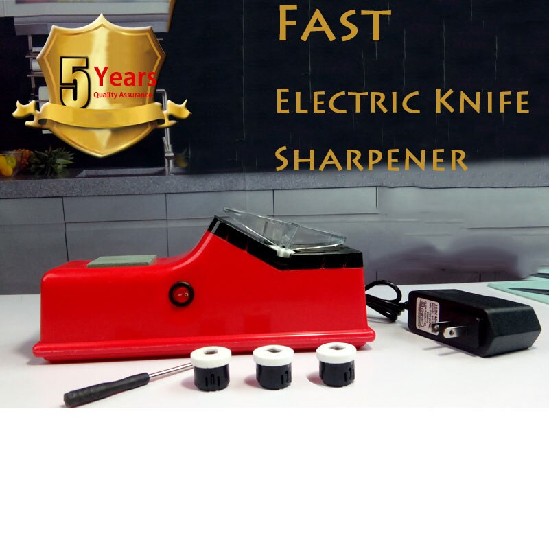 Elektrisk knivslip automatisk lätt snabb keramisk kniv/sax slipmaskin kvarn köksmaterial