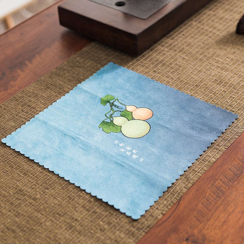 Mikrofaser Tee Handtücher Verdickt Saugfähigen Lappen Hand-gemalt Haushalt Küche Handtuch Tee Zubehör Reinigung Tuch Tisch Tischset