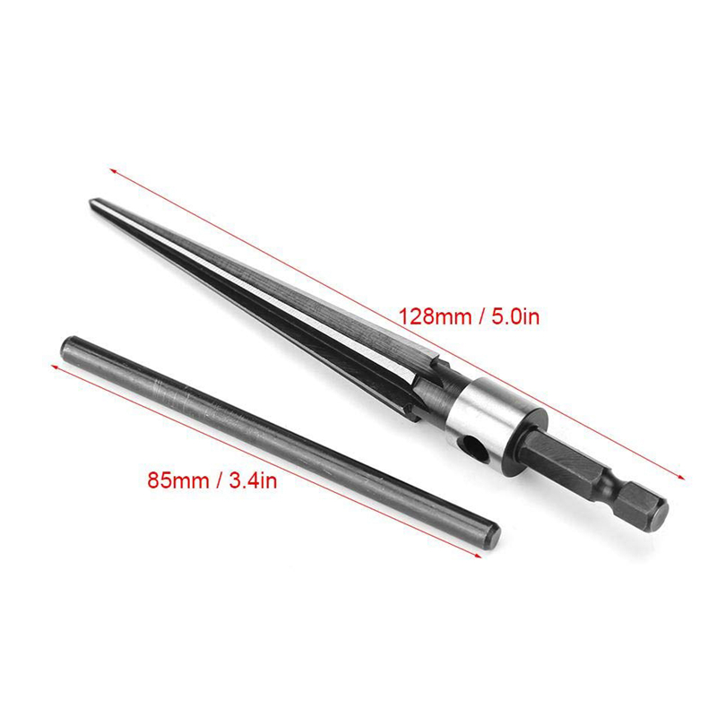 Escariador cónico de 3-13mm, herramienta de corte de carpintería, broca de núcleo, Ream