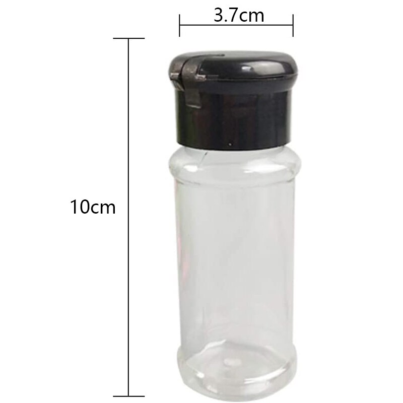 20 Stks/set 100Ml Spice Zout Peper Shakers Zwart Kruiden Jar Kan Peper Fles Barbecue Specerij Keuken Gadget Tool