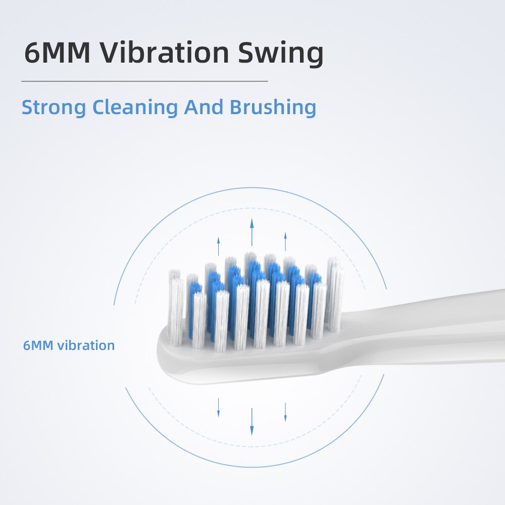 Electric Toothbrush With Two Brush Heads Adult Five-speed USB Rechargeable Teeth Brush Powerful Ultrasonic Electric Toothbrush