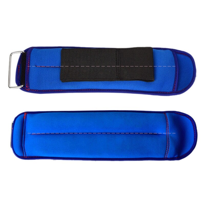 2 stuks volledig verstelbare enkel-, pols-, arm- en beengewichten, verstelbare gewichten, verstelbare band: Blauw