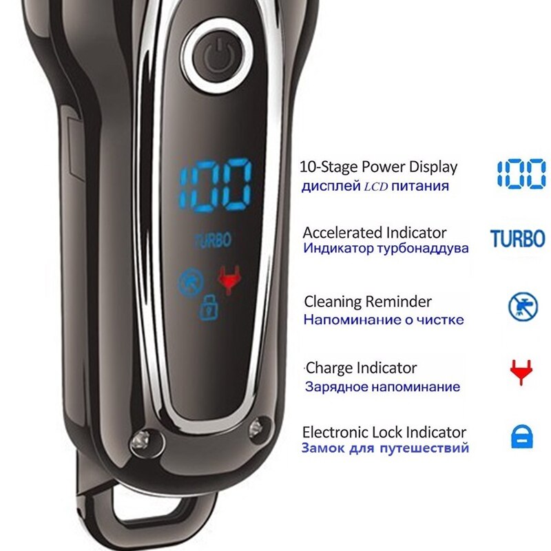 Turbo hair clipper barber hair trimmer electirc trimer electric hair cutter adjustable hair cutting machine haircut