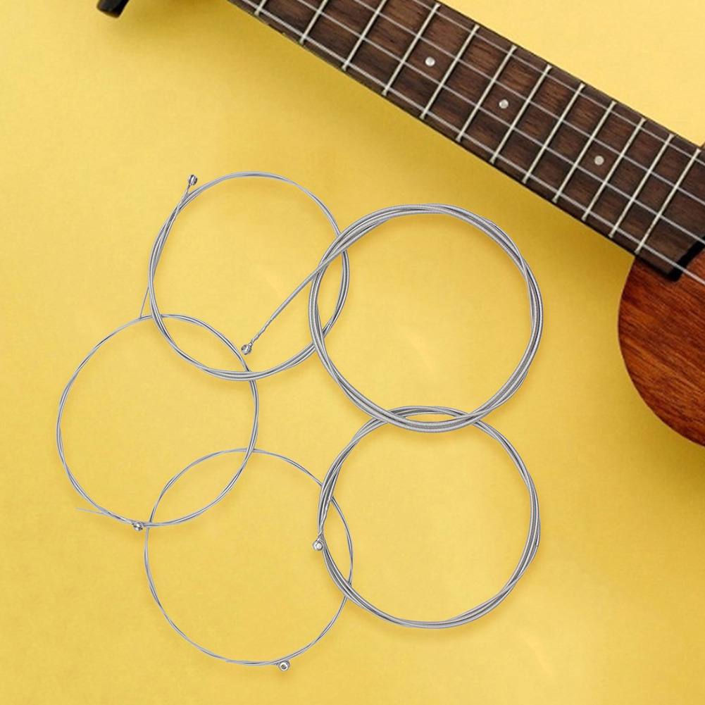Juego de cuerdas de bajo de 5 cuerdas, cuerdas de bajo eléctrico de acero , de repuesto para guitarra, piezas de instrumentos musicales para principiantes