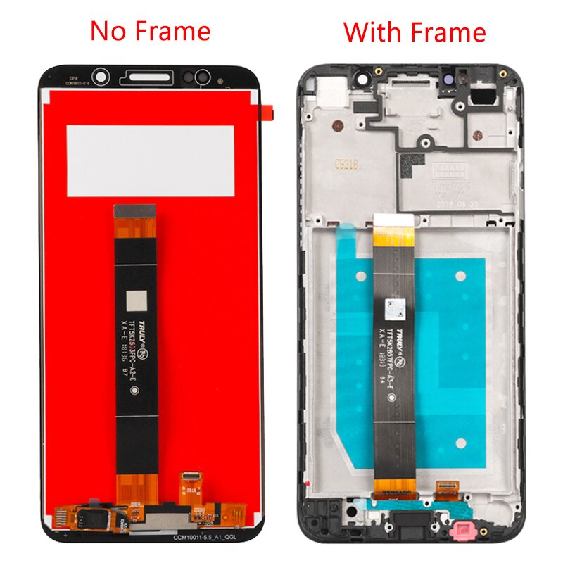 5,45 "Für Huawei Ehre 7A DUA-L22 LCD Display Touchscreen Digitizer Montage Mit Rahmen Für Honor 7S LCD DUA-LX2 DUA-L02
