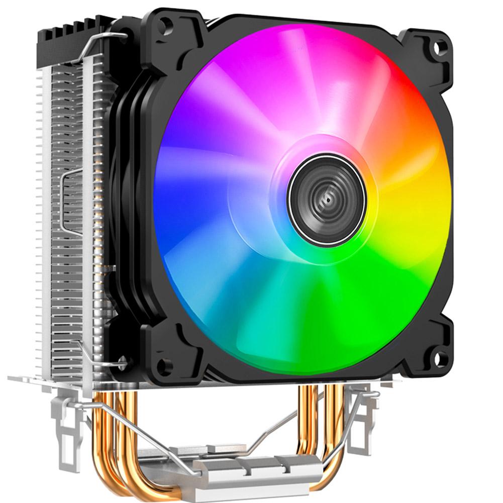 Jonsbo CR-1200 refroidisseur de processeur 2 caloducs tour RGB 3Pin CPU ventilateur de refroidissement dissipateur thermique 92mm pour Intel LGA 775 1150 1155 AMD AM2 AM3 AM4